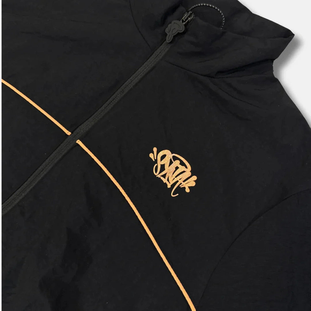 Syna World Logo Shell Tracksuit - Black / Rose Gold plugstationuk-limited