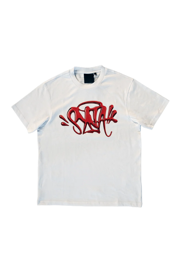 Synaworld 'Syna Logo' Tee - WHITE/RED