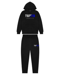 Trapstar Decoded Chenille Hooded Tracksuit -  Black Ice Edition