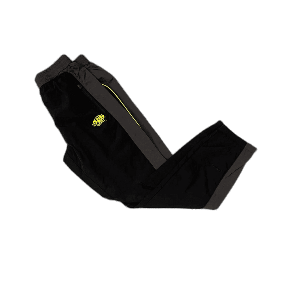 SYNAWORLD ‘SYNA LOGO’ SHELL TRACKSUIT - BLACK/GREY/YELLOW