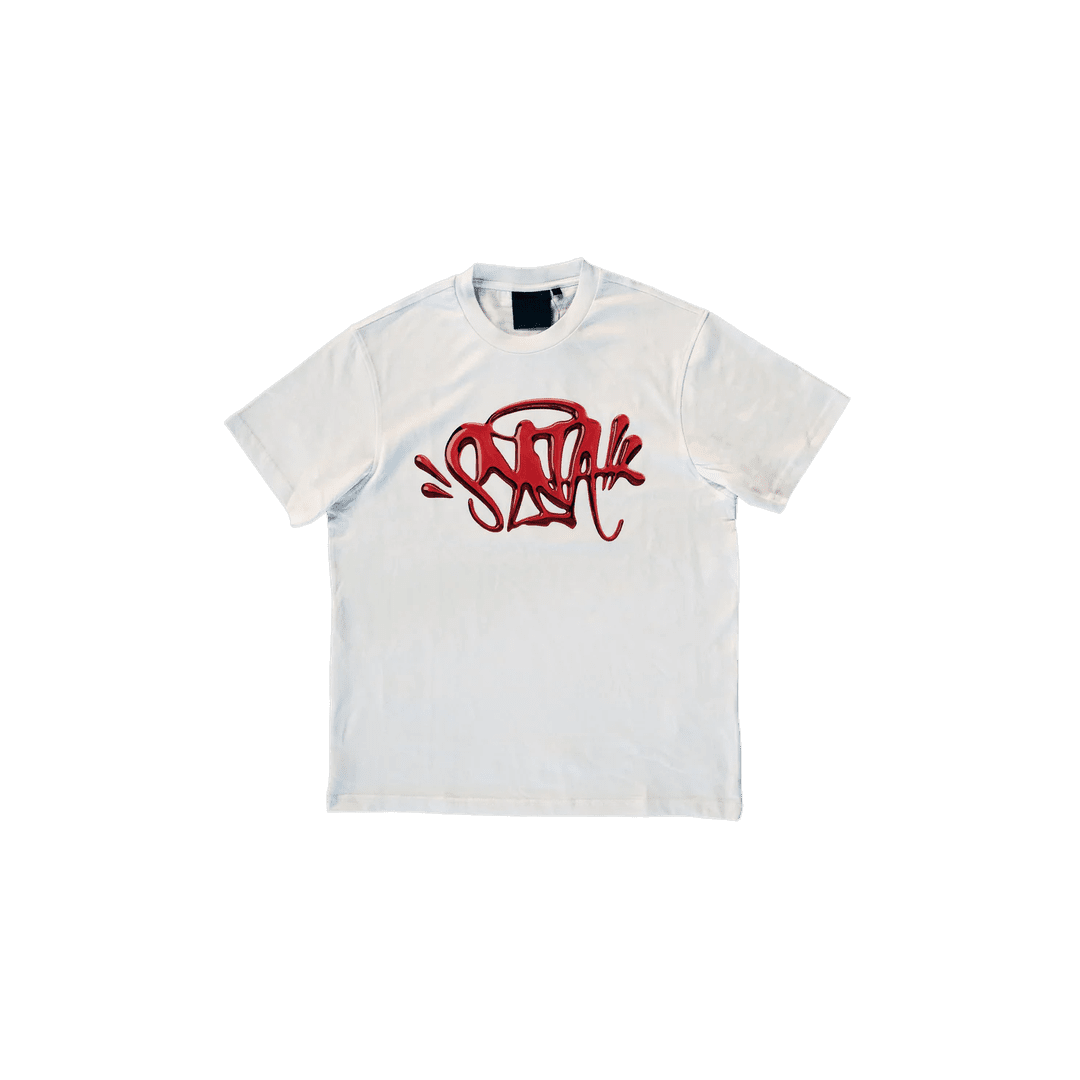 Synaworld 'Syna Logo' Tee - WHITE/RED | Plugstationuk
