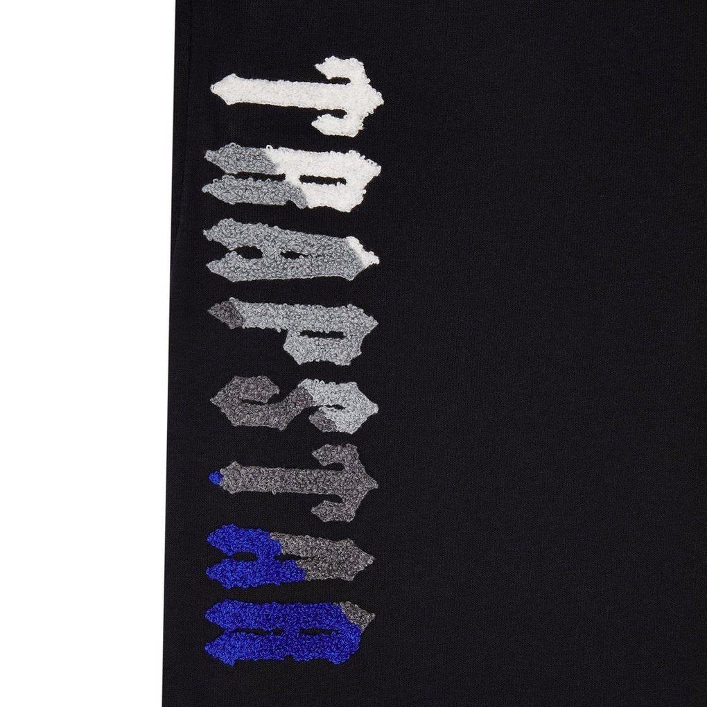 TRAPSTAR CHENILLE DECODED 2.0 HOODED TRACKSUIT - BLACK / BLUE | Plugstationuk