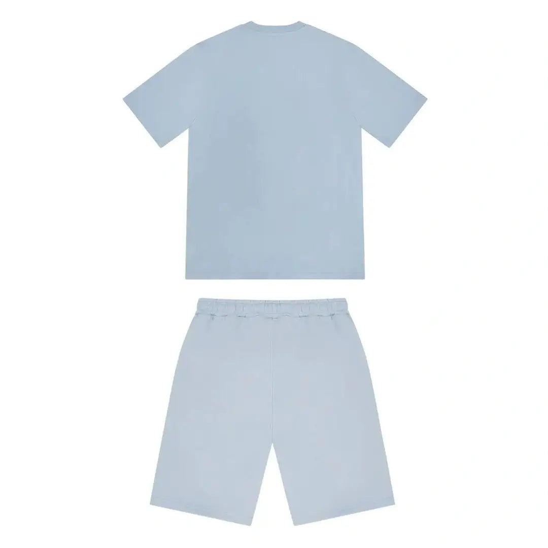 TRAPSTAR DECODED GEL SHORT SET - CASHMERE BLUE | Plugstationuk