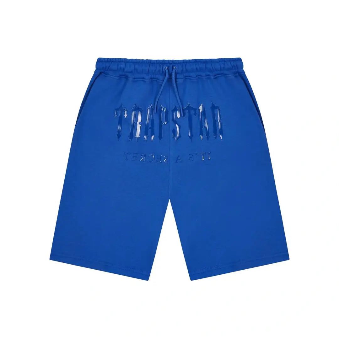 TRAPSTAR DECODED GEL SHORT SET - DAZZLING BLUE | Plugstationuk