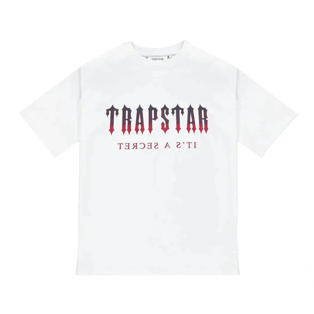 Trapstar T Shirt - White/Red Gradient | Plugstationuk
