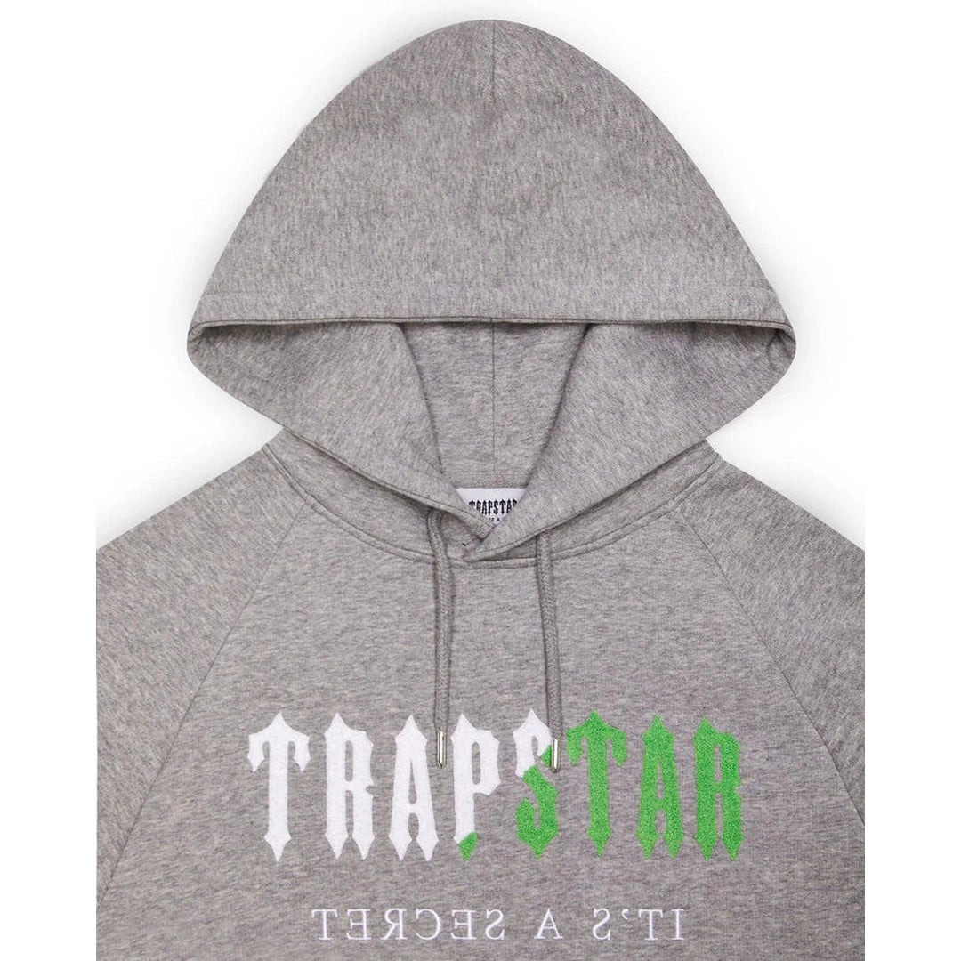 Trapstar Decoded Chenille Hooded Tracksuit - Grey/Green