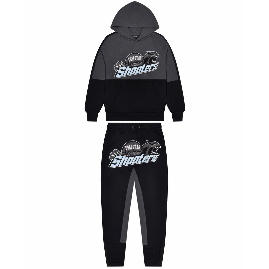 Trapstar Shooters Panel Tracksuit - Black/Blue