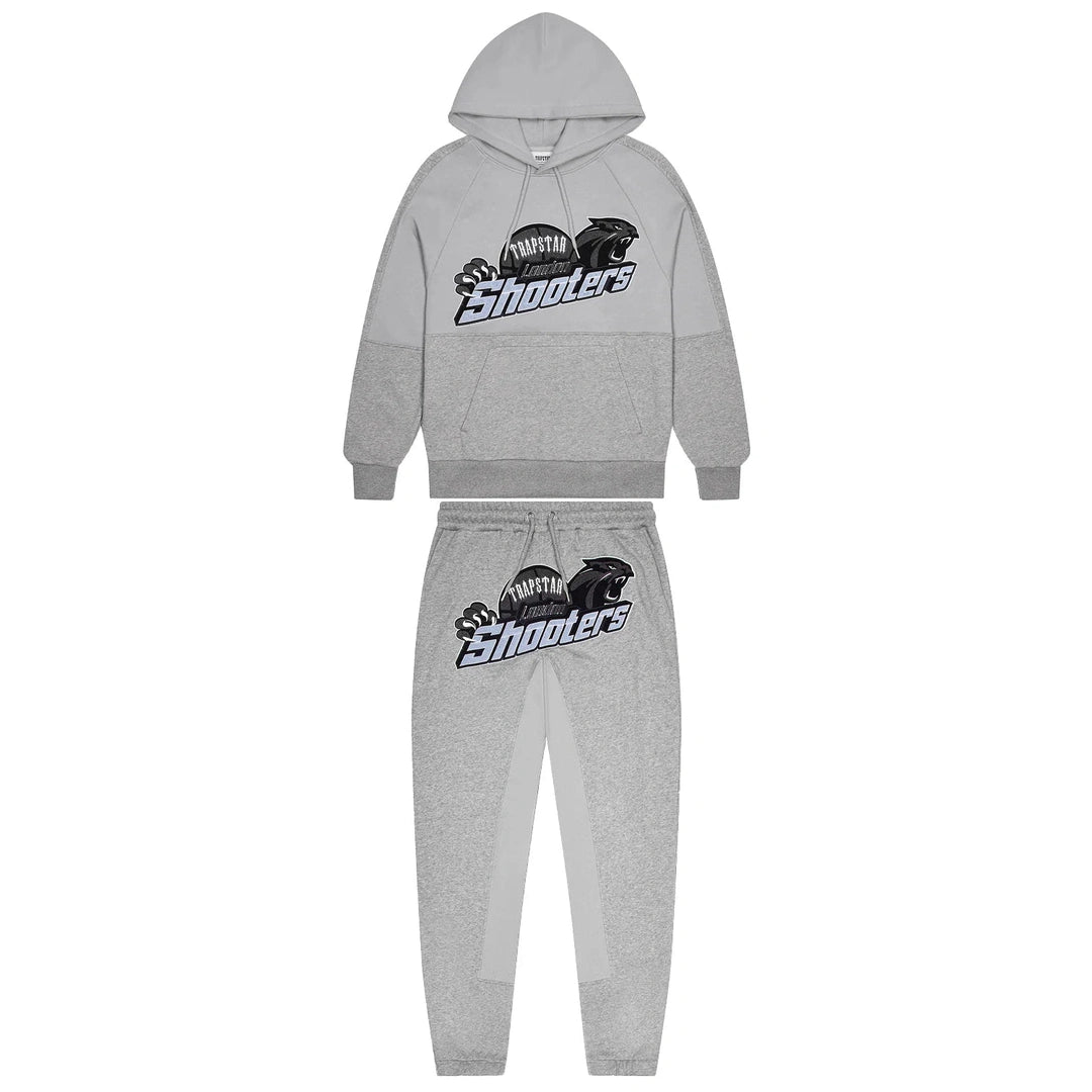 Trapstar Shooters Panel Tracksuit - Grey/Blue