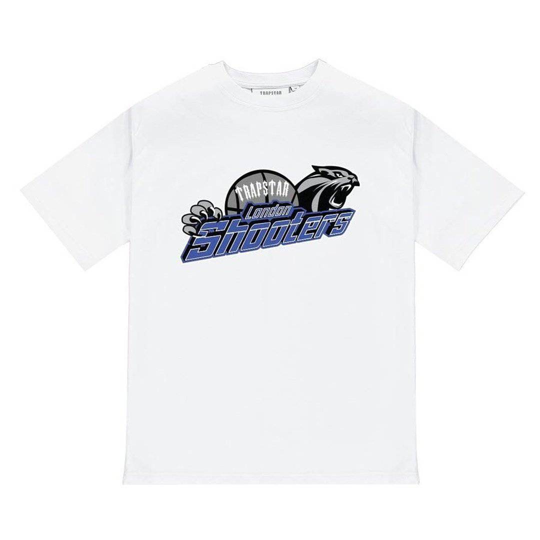 Trapstar Shooters T Shirt - White/Blue | Plugstationuk