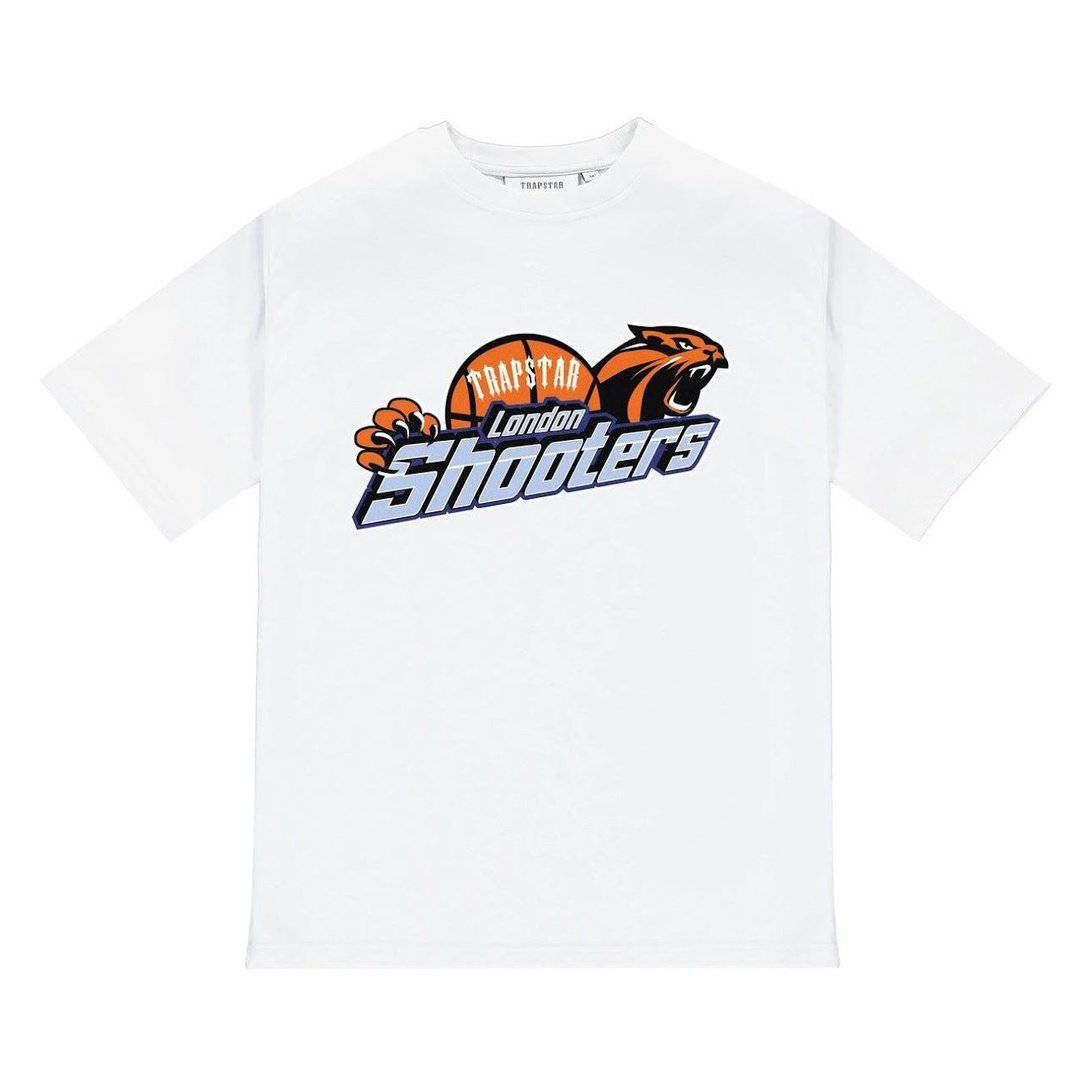 Trapstar Shooters T Shirt- White/Orange | Plugstationuk