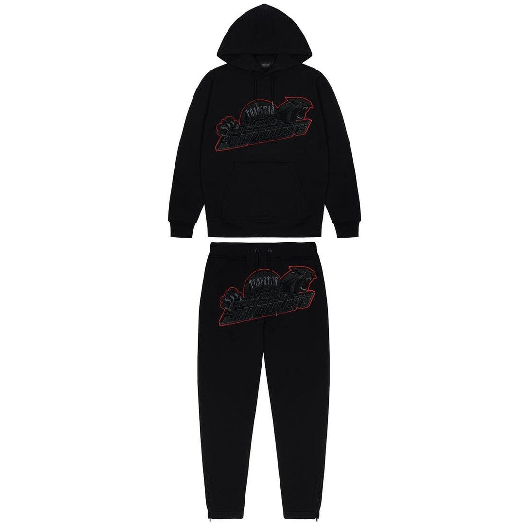 Trapstar Shooters Tracksuit - Black/Red