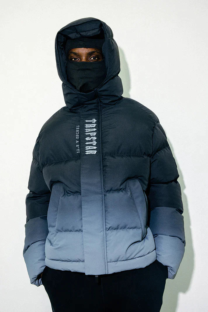 trapstar hooded puffer jacket