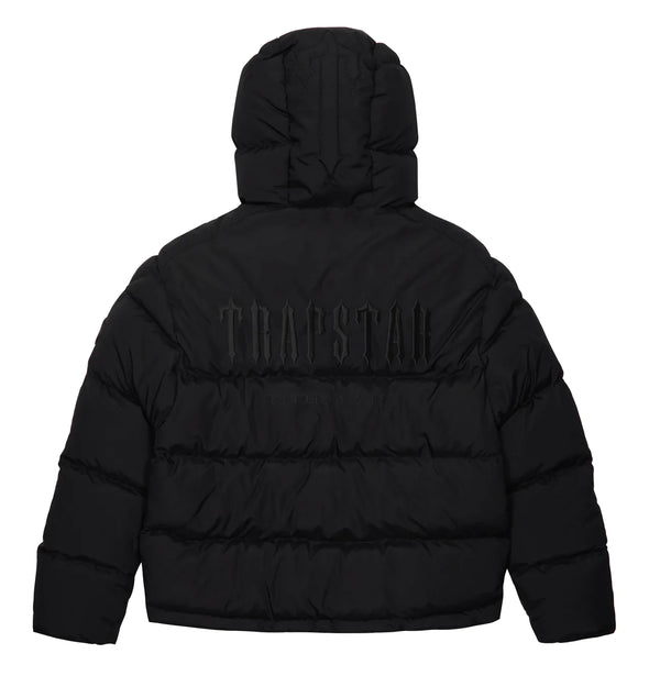 Trapstar Decoded Hooded Puffer Jacket 2.0 - Black/Black - Plugstationuk