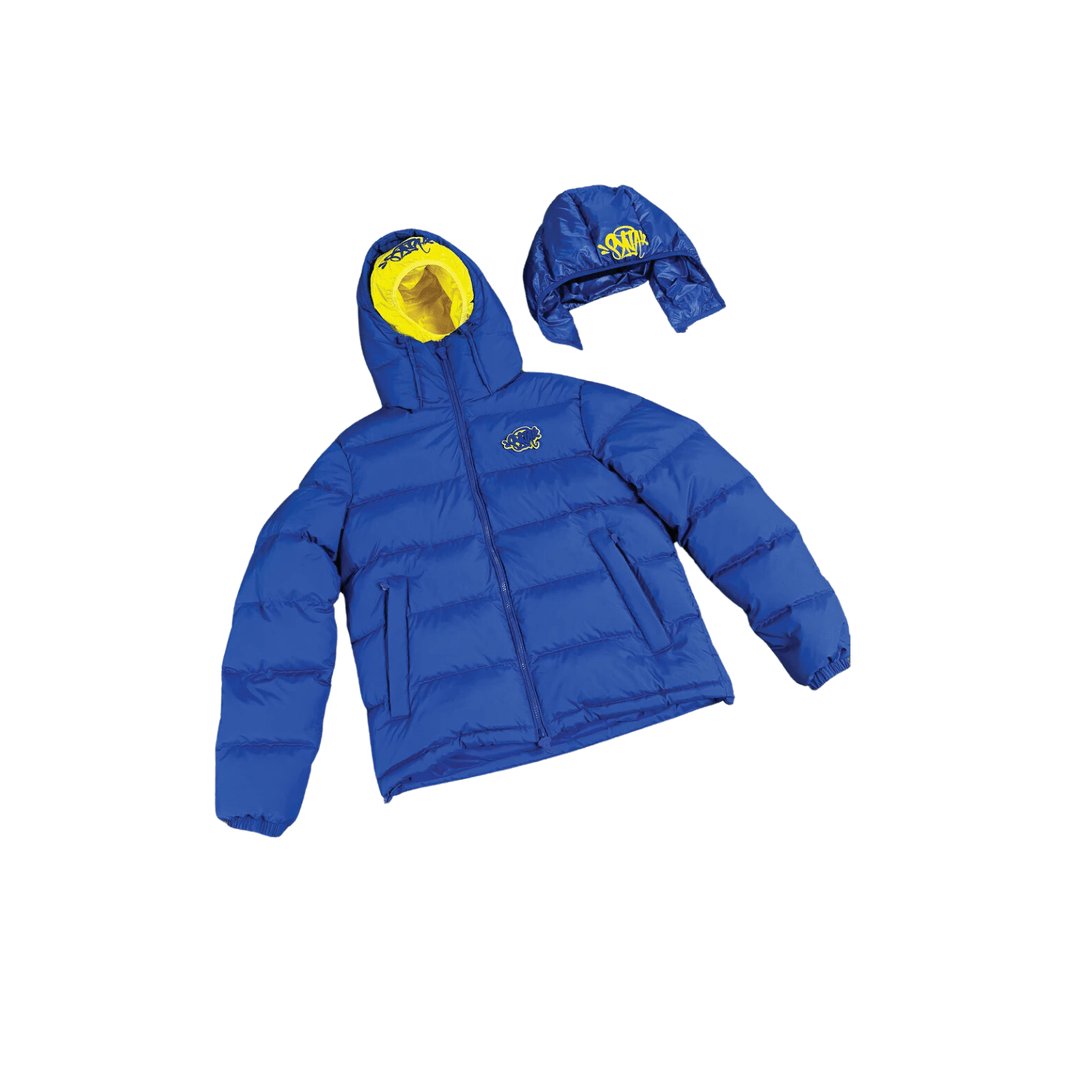 Synaworld 'Syna Logo' DOUBLE HOOD JACKET NAVY / YELLOW