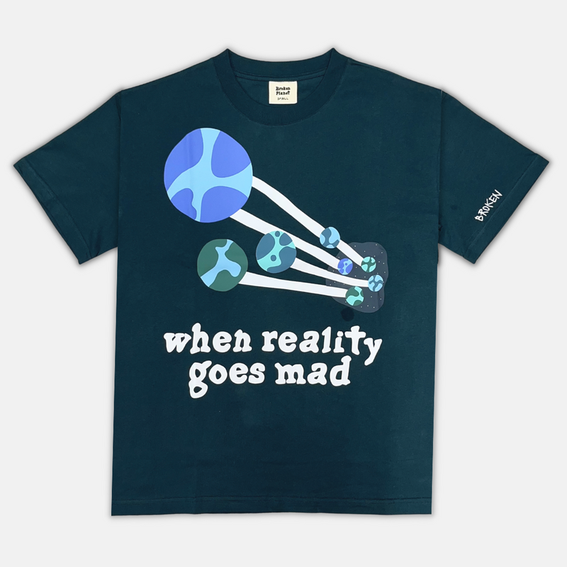 Broken Planet - ‘When Reality Goes Mad’ T-Shirt Sapphire