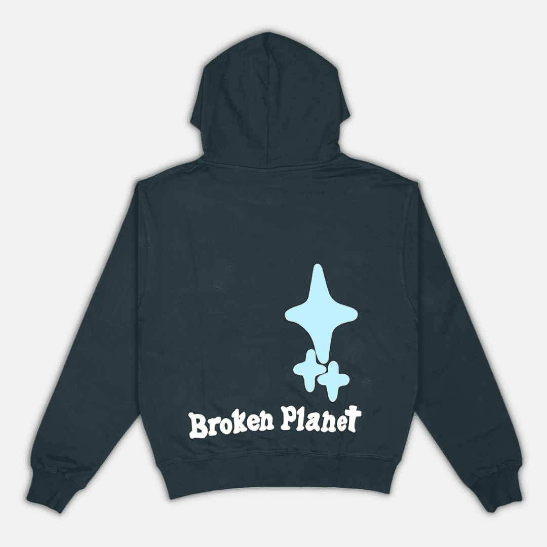 Broken Planet Hoodie - "The Madness Never Ends" Sapphire | Plugstationuk