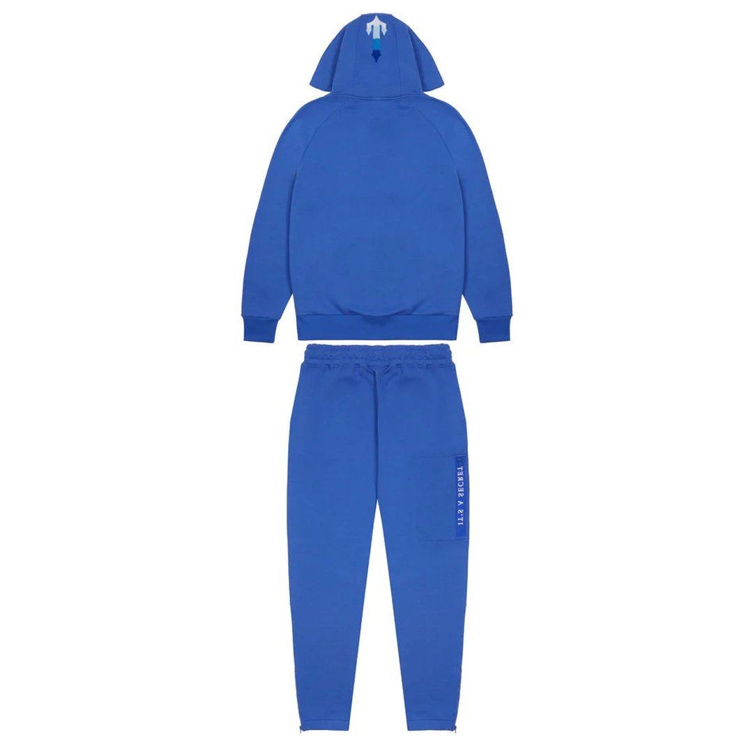 TRAPSTAR CHENILLE DECODED HOODED TRACKSUIT 2.0 - DAZZLING BLUE/WHITE | Plugstationuk