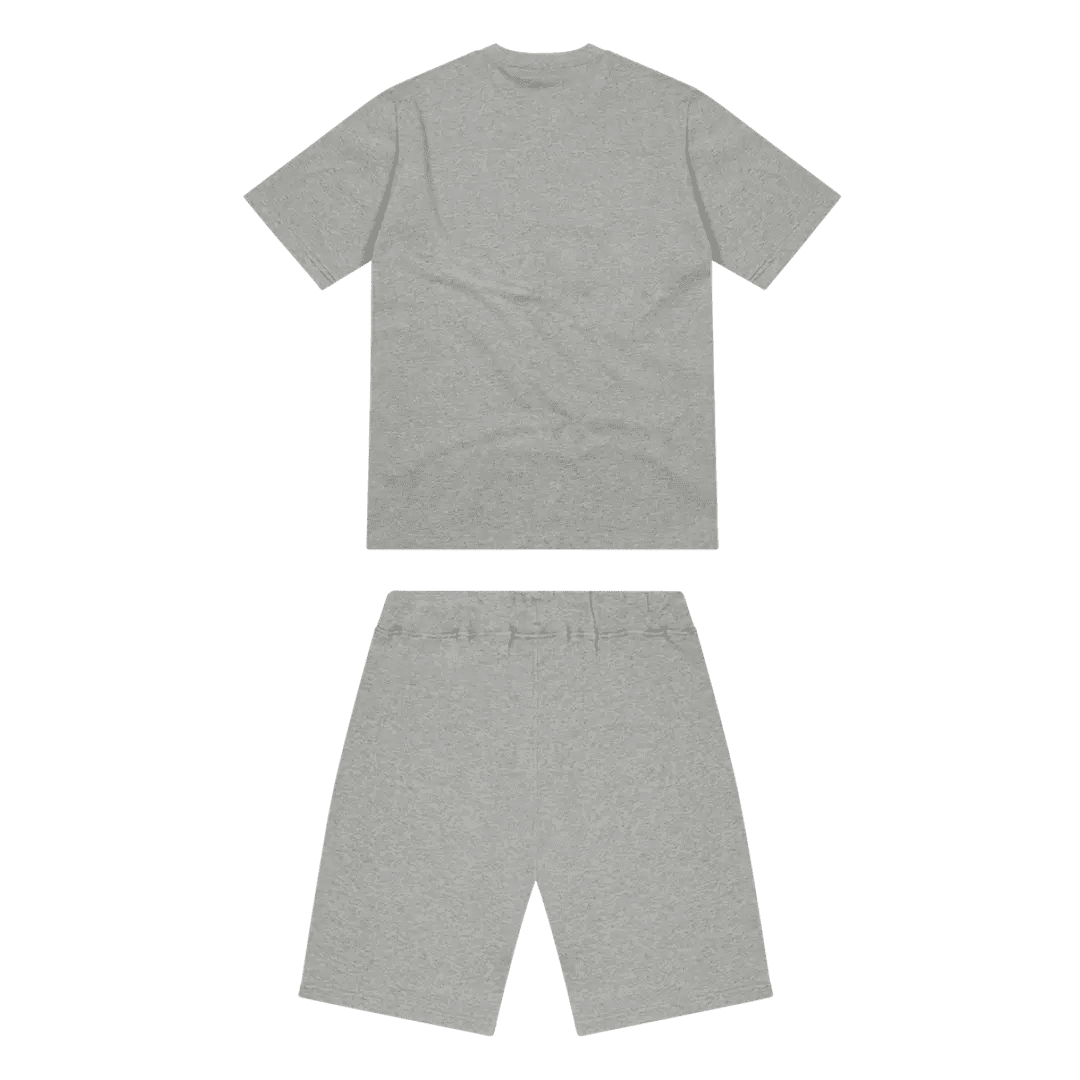 TRAPSTAR CHENILLE DECODED SHORT SET - GREY/GREEN | Plugstationuk