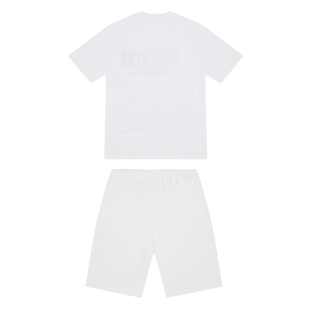 TRAPSTAR CHENILLE DECODED SHORT SET - WHITE ICE FLAVOURS 2.0 EDITION | Plugstationuk