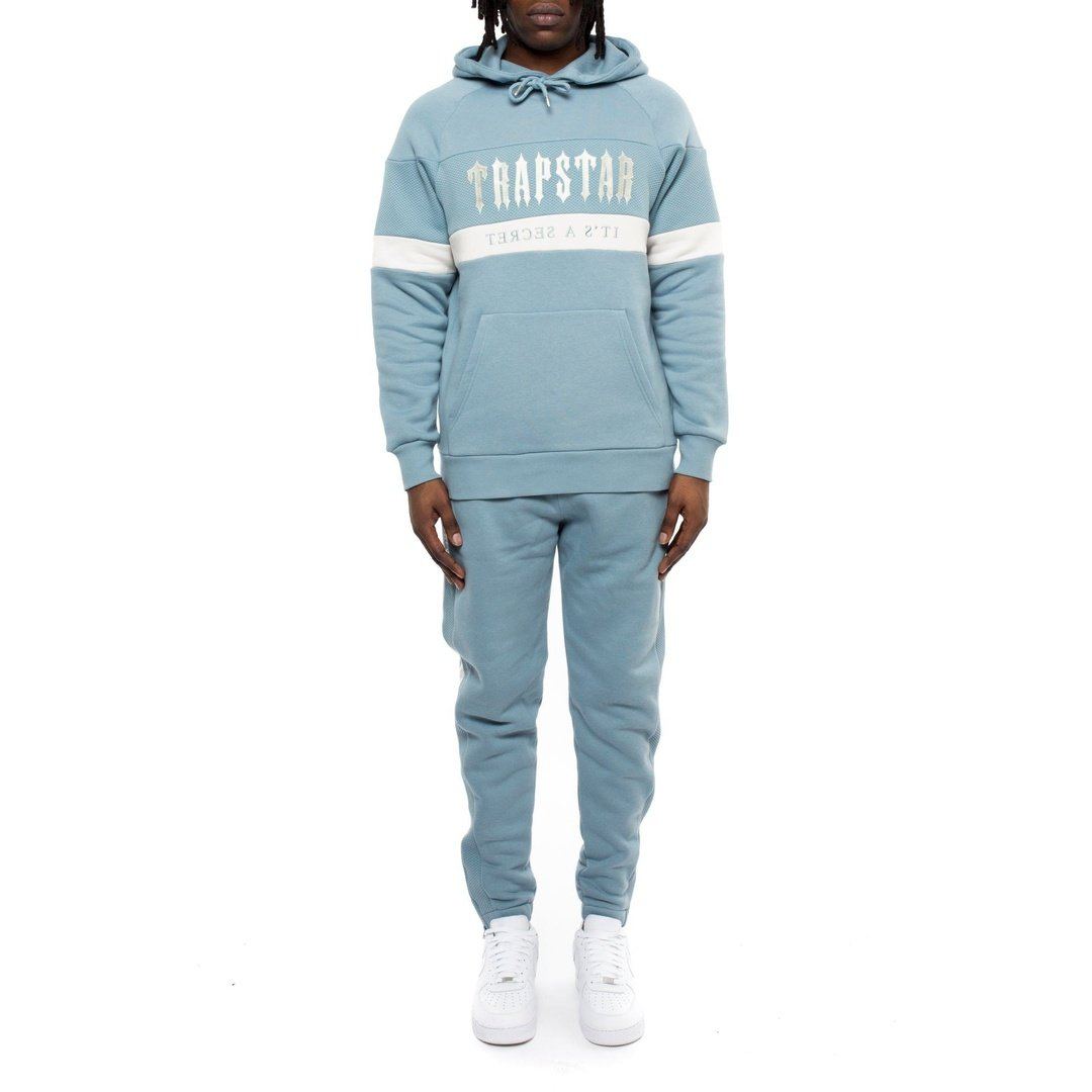 TRAPSTAR Decoded Mesh Panel Hoodie Tracksuit Citadel | Plugstationuk