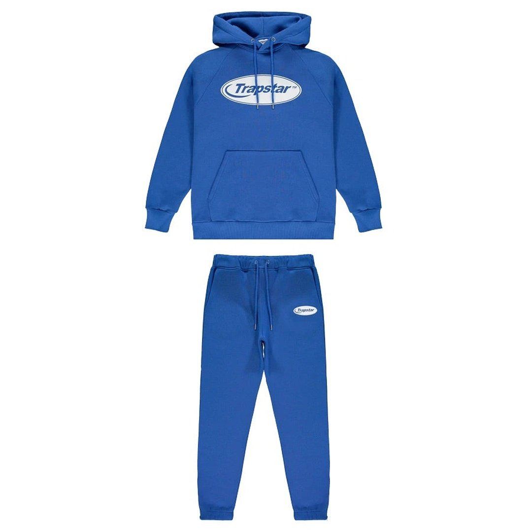 TRAPSTAR HOODED TRACKSUIT - BLUE | Plugstationuk