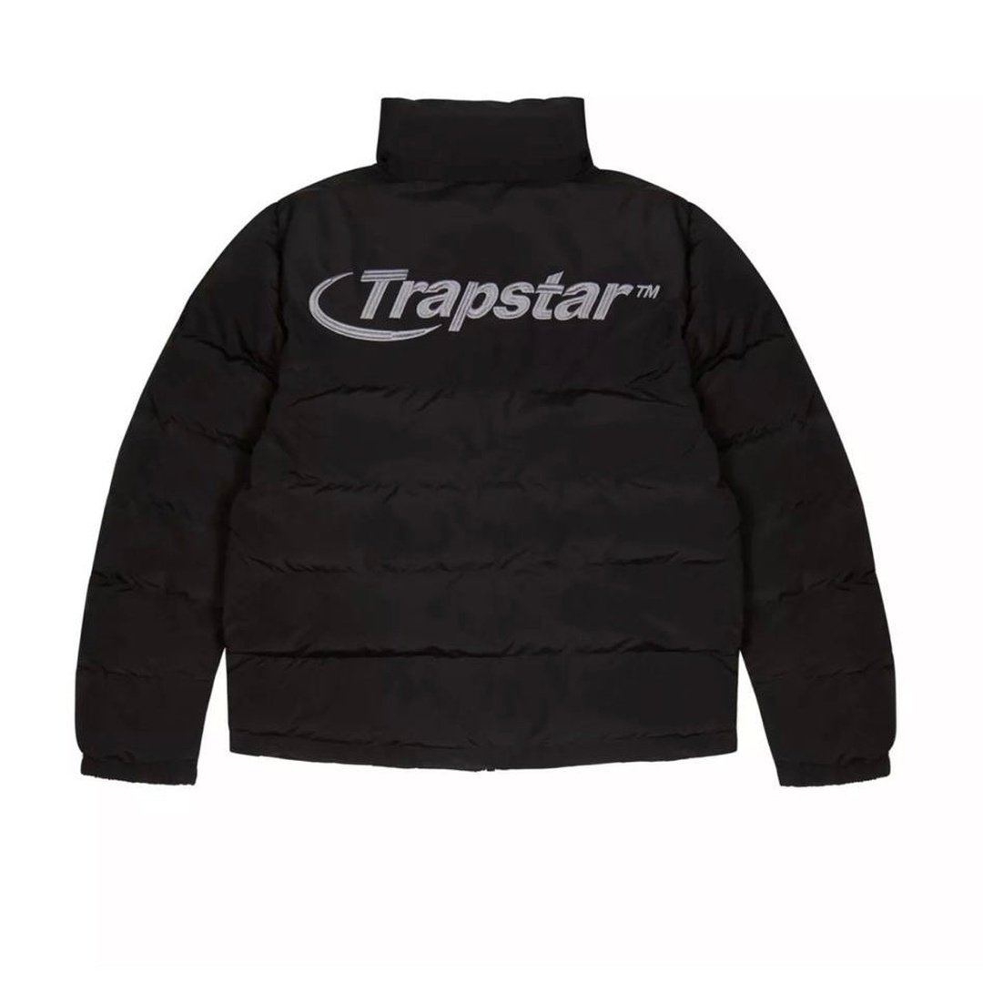 TRAPSTAR Hyperdrive Puffer Jacket - Black/Grey | Plugstationuk