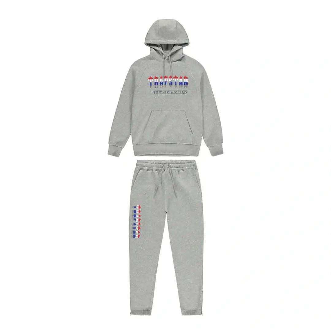 Trapstar Chenille Decoded 2.0 Hooded Tracksuit - GREY REVOULTION EDITION | Plugstationuk