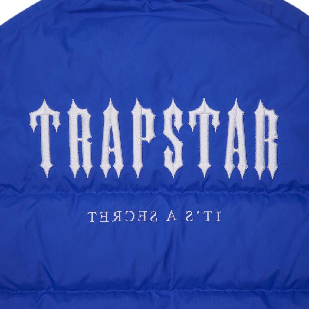 Trapstar Decoded Hooded Puffer Jacket 2.0 - Blue | Plugstationuk