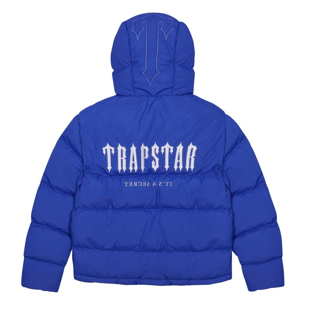 Trapstar Decoded Hooded Puffer Jacket 2.0 - Blue | Plugstationuk