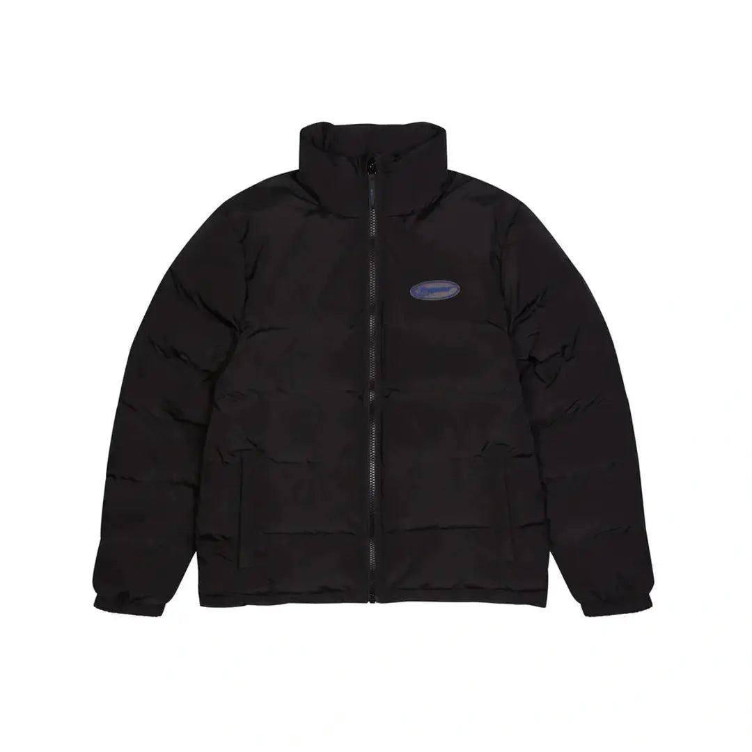 Trapstar Hyperdrive Puffer Jacket Black/Blue | Plugstationuk