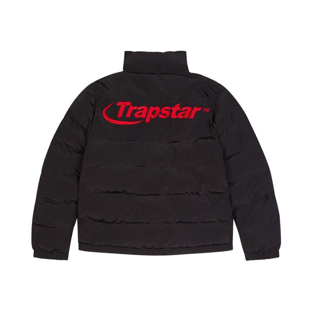 Trapstar Hyperdrive Puffer Jacket Black/Red | Plugstationuk