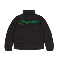 Trapstar Puffer Jacket Black Green | Plugstationuk