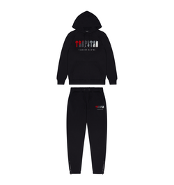 Trapstar Chenille Tracksuit Black Red