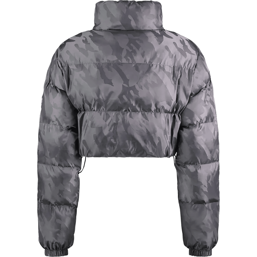 Womens Trapstar T Jacquard Puffer Jacket - GREY | Plugstationuk