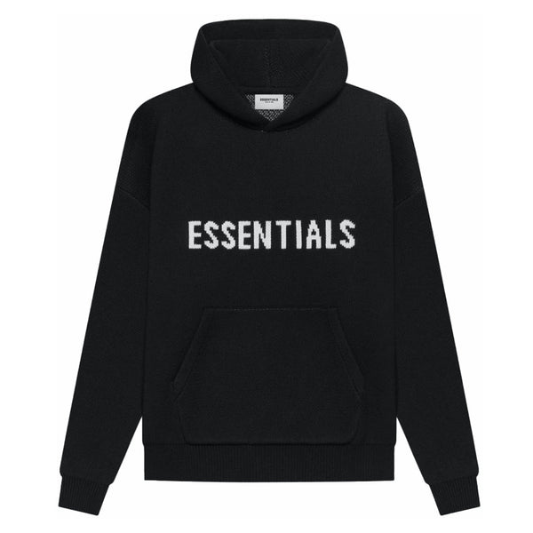 FOG Essentials Knit Hoodie, Black