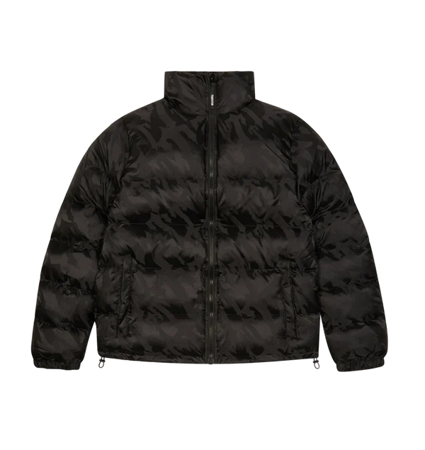 Trapstar Puffer Coat Black - Trapstar T Jacquard Puffer Jacket
